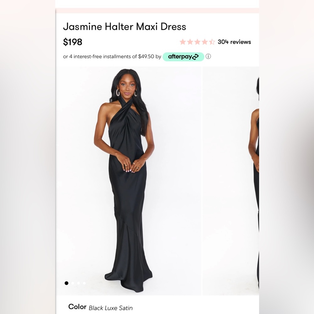 Show me your Mumu jasmine halter maxi dress